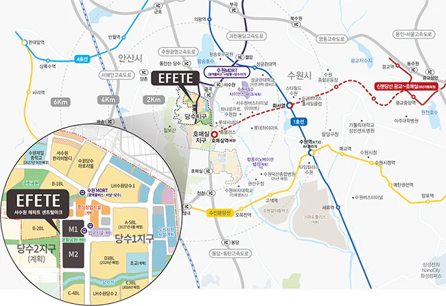 서수원 에피트 센트럴마크 입지환경도 1