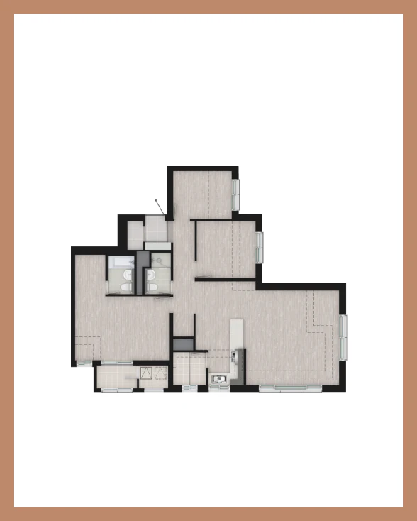 84㎡B TYPE 평면 — VIEW MORE